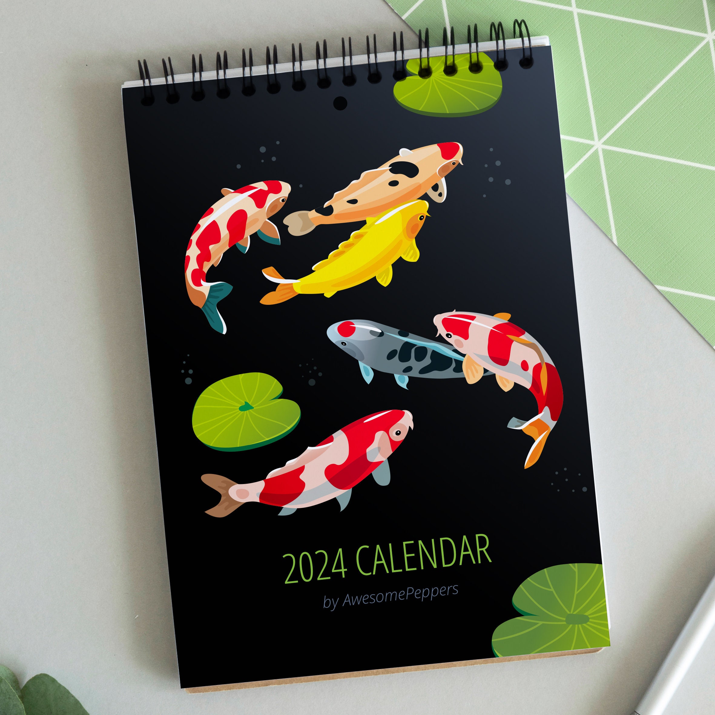 2024 Illustrated Wall Calendar, Animals & Florals, 2024 Wild Life