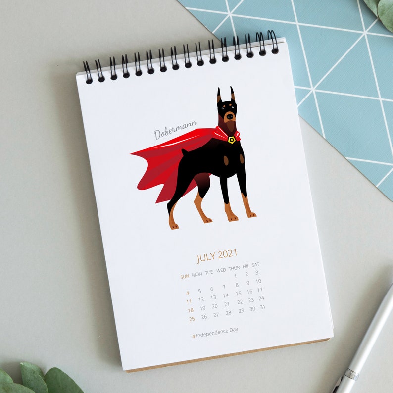 2021 Dogs Calendar 2021 Dogs Art Wall Calendar Dogs Breed Etsy