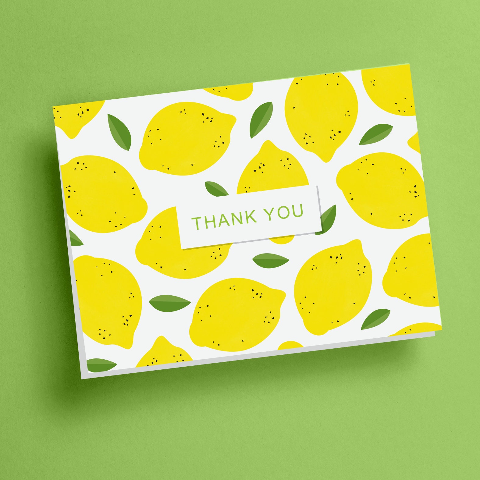 25 Pack PRINTED Lemon Thank You Cards With Envelopes Etsy