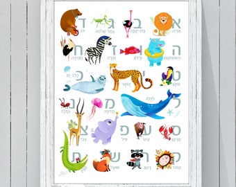 Hebrew Alphabet Print