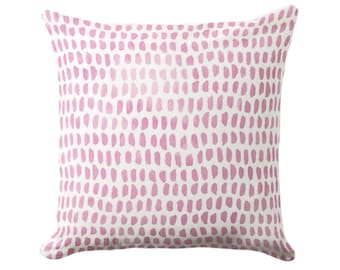 OUTDOOR Pink Mosaic Print Throw Pillow Cover, Watercolor Abstract Design