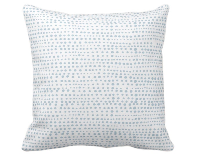 Dot Line Throw Pillow or Cover, Coastal Blue/White Print 16, 18, 20, 22, 26" Sq Pillows/Covers, Dots/Lines/Geometric/Modern/Farmhouse