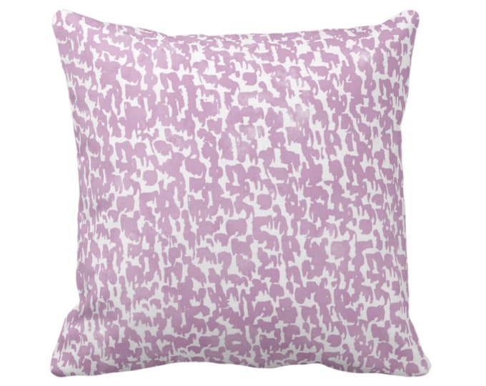 OUTDOOR Lavender Speckled Print Throw Pillow or Cover 14, 16, 18, 20 or 26" Sq Pillows/Covers, Purple Geometric/Abstract/Marbled/Spots