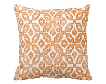 OUTDOOR Orange Ikat Print Dekokissenbezug, Geometrisches Kissen