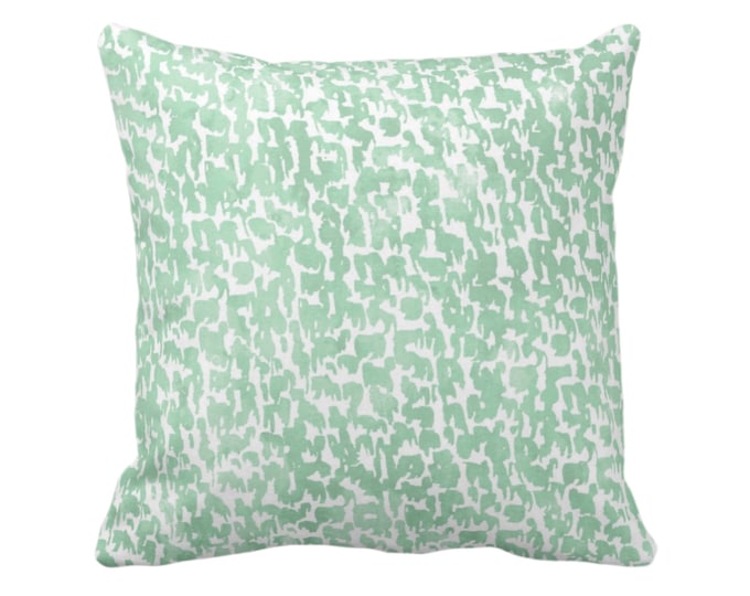 OUTDOOR Celadon Speckled Throw Pillow/Cover 16, 18, 20, 26" Sq Pillows/Covers Aloe Green Geometric/Abstract/Marbled/Confetti/Splatter