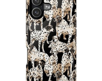 Dog Print Protective iPhone Case: MagSafe or Tough Cover