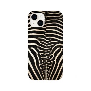 Zebra Hide iPhone 15, 14, 13, 12, 11, XS, XR Pro/Plus/Max/Mini Snap Case or Tough Protective Cover FAUX Stripe/Striped/Animal Print/Pattern