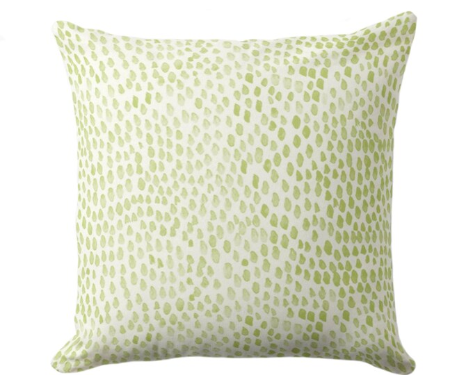 OUTDOOR Ripple Abstract Throw Pillow or Cover, Guacamole 16, 18, 20, 26" Sq Pillows/Covers, Light Green Watercolor/Painted/Modern Print