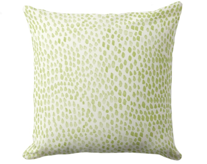 Ripple Abstract Throw Pillow/Cover, Guacamole 16, 18, 20, 22, 26" Sq Pillows/Covers, Light Green Watercolor/Painted/Modern/Geo Print