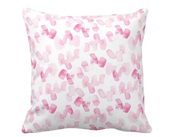 OUTDOOR Watercolor Confetti Abstract Throw Pillow Cover, Minimal/Modern Painted Art Print