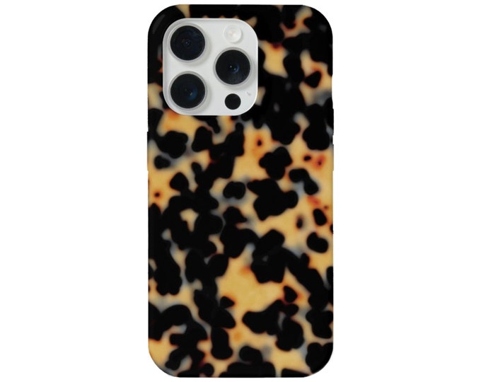 Tortoise Shell iPhone 15, 14, 13, 12, 11 P/Pro/Plus/Pro Max/Mini MAGSAFE, Snap or TOUGH Protective Cover, Havana Printed Tortoiseshell Case