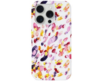 Light Abstract iPhone 15, 14, 13, 12, 11 Pro/Max/P/Plus MAGSAFE/Snap Case/Tough Protective Cover, Colorful/Multi Colored Art Print/Pattern