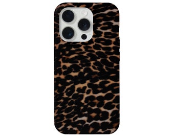 Dark Leopard iPhone 15, 14, 13, 12, 11, X P/Pro/Plus/Max MAGSAFE, Snap Case or TOUGH Protective Cover, Animal/Cheetah/Cat Print/Pattern