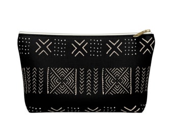 Mud Cloth Clutch Travel Bag Make Up Bag Boho Pouch Mud Cloth Pouch Hipster Clutch