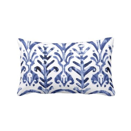 Watercolor Print Throw Pillow or Cover Dusty Blue/white 16 Etsy