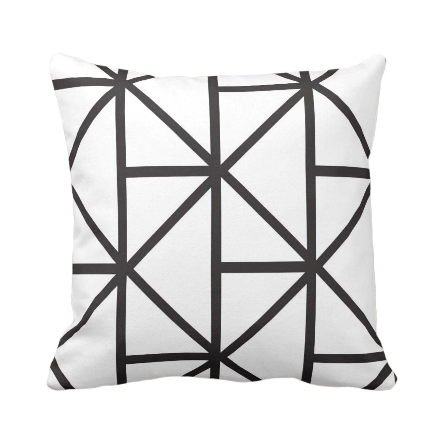 Sale Outdoor Geometric Throw Pillow Cover Modern Black White