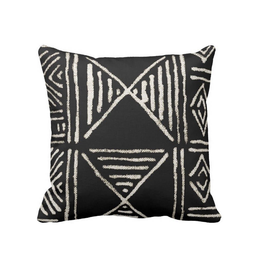 outdoor mudcloth pillows