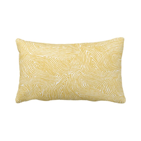 OUTDOOR Sulcata Geo Throw Pillow cover Citron Yellow White 14 X 20 Lumbar Pillows covers Abstract Geometric lines waves Print pattern Etsy UK