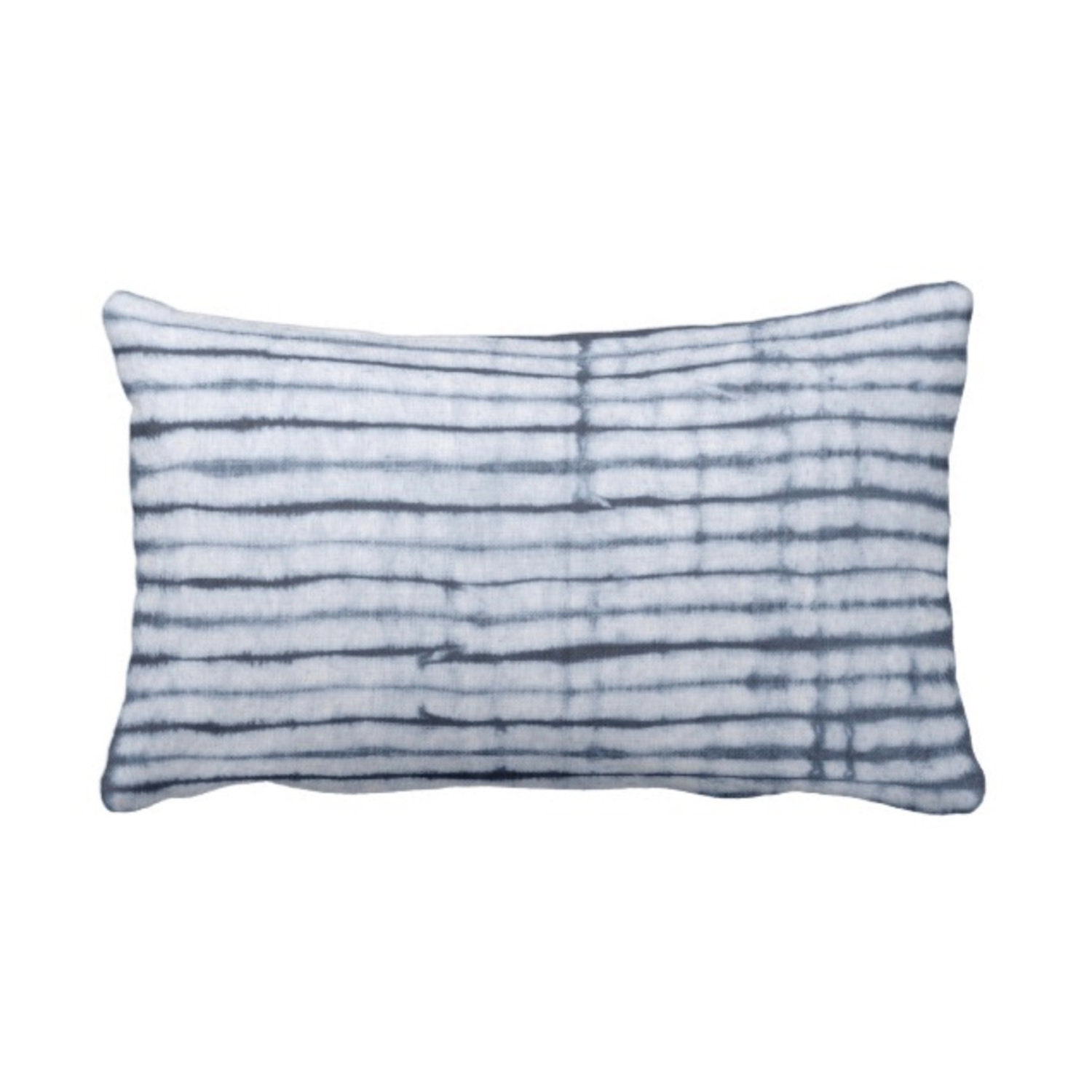 OUTDOOR Indigo Stripe Lumbar Throw Pillow or Cover Etsy