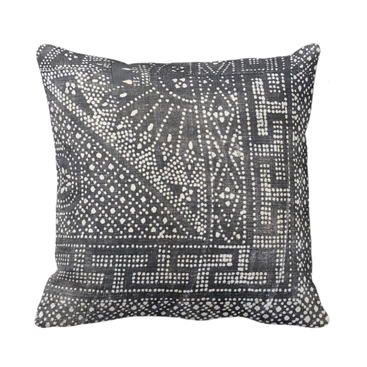 Outdoor Batik Printed Throw Pillow Cover Gray 16 18 20 26