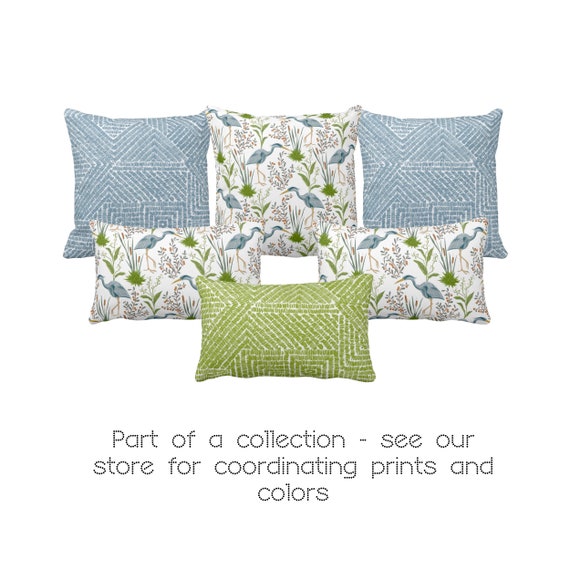 Blue heron throw pillows online