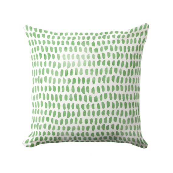 Grass Green And White Geometric Decorative Throw Pillow Cover Grass Green And White Geometric Decorative Throw Pillow Cover