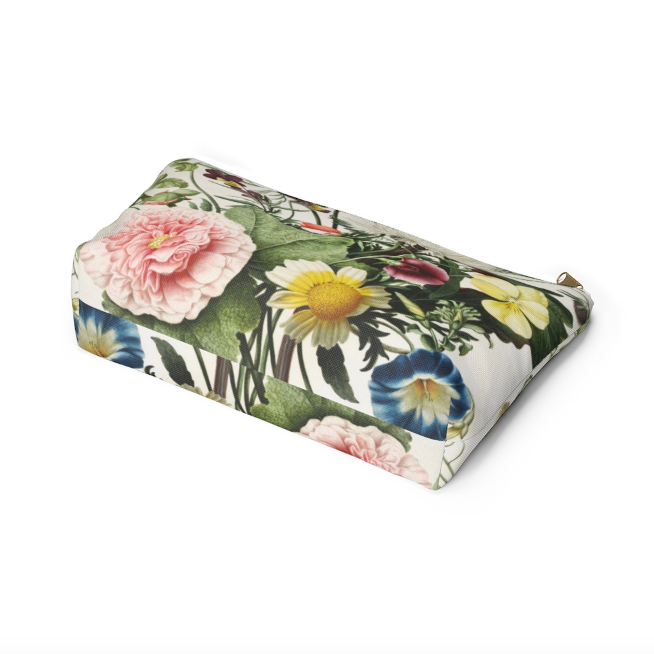 Heirloom Print Small Travel Pouch - WHISPER BLUE main image 1