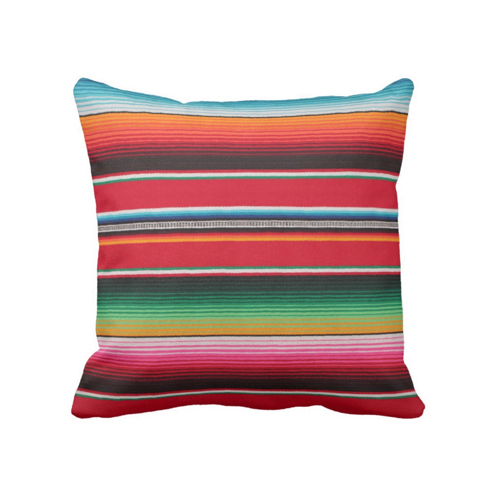 OUTDOOR Serape Stripe Throw Pillow/cover Printed Mexican Etsy Denmark