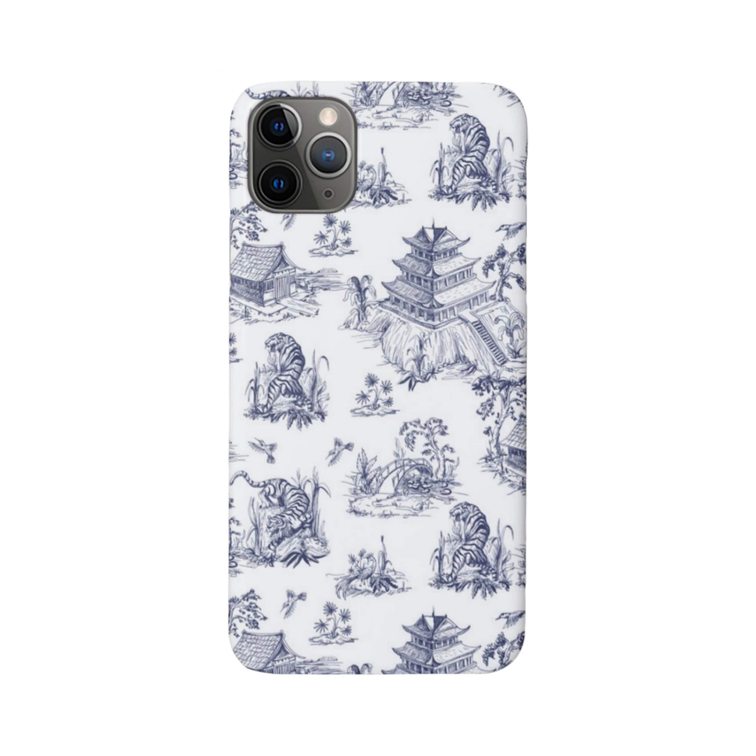 Blue Pagoda iPhone Case