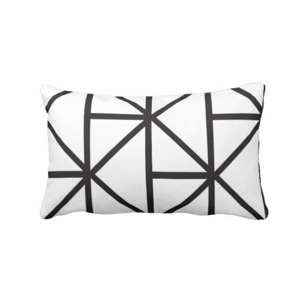 modern black throw pillows