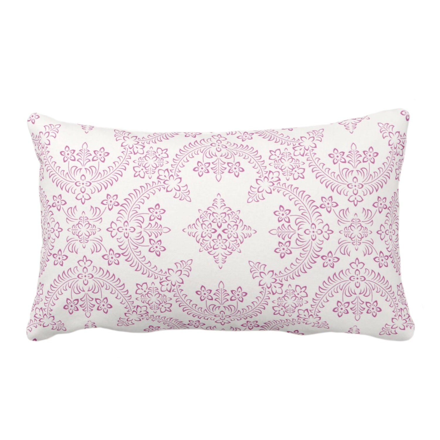 Outdoor Priano Tile Print Throw Pillow Purple White 14 X 20