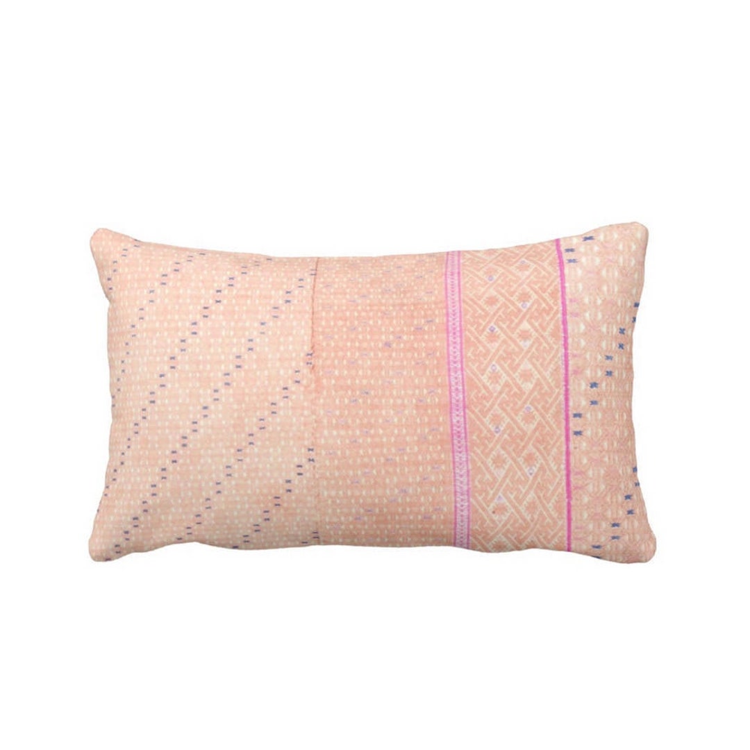 Chinese Wedding Blanket PRINTED Throw Pillow or Cover Peach Etsy