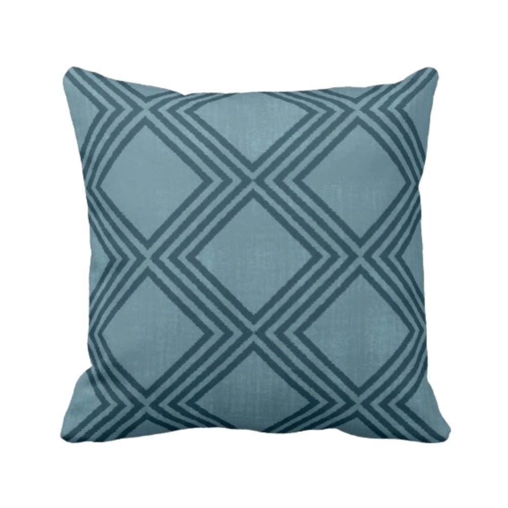 dark teal throw pillow