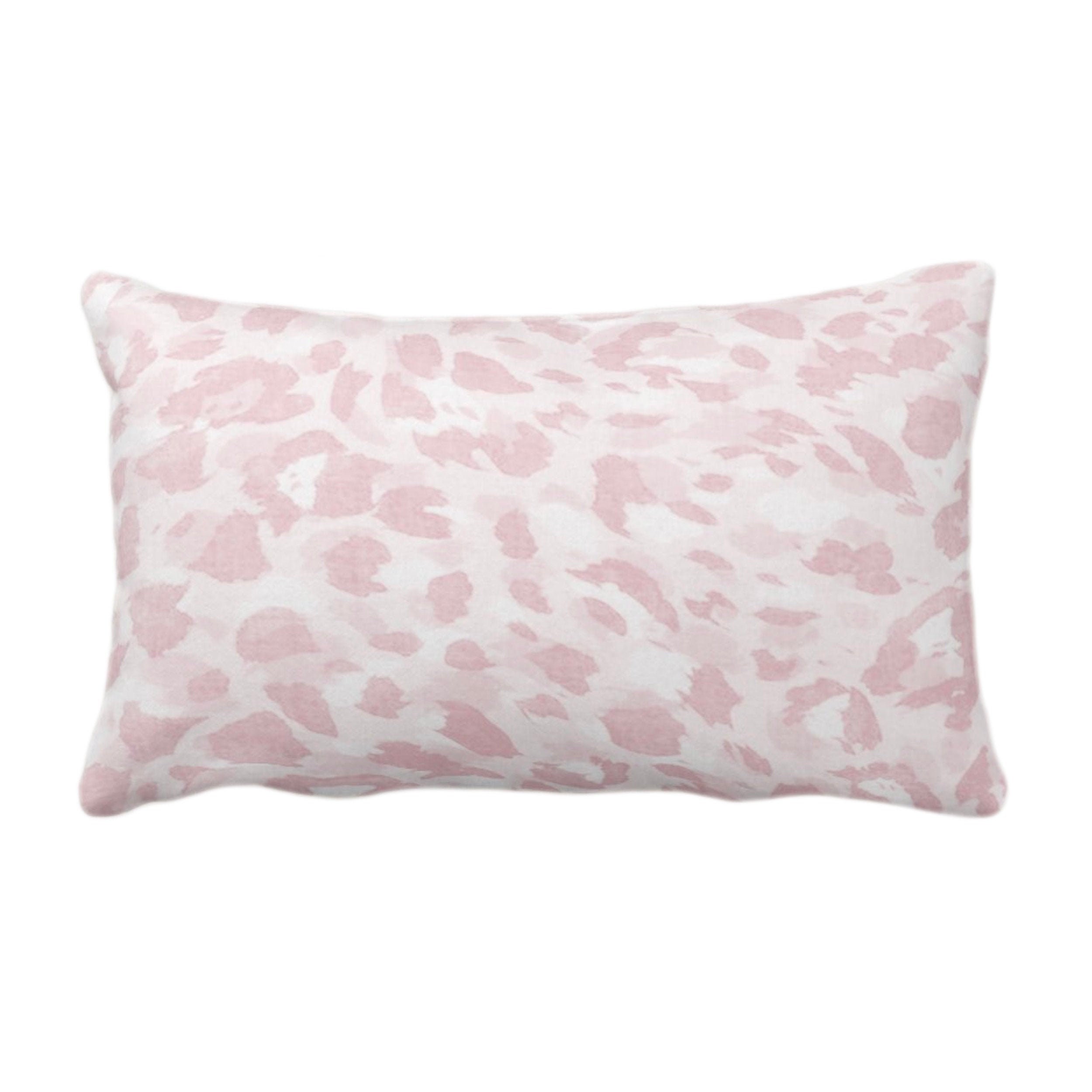 Outdoor Spots Print Throw Pillow Or, Light Pink Outdoor Throw Pillows