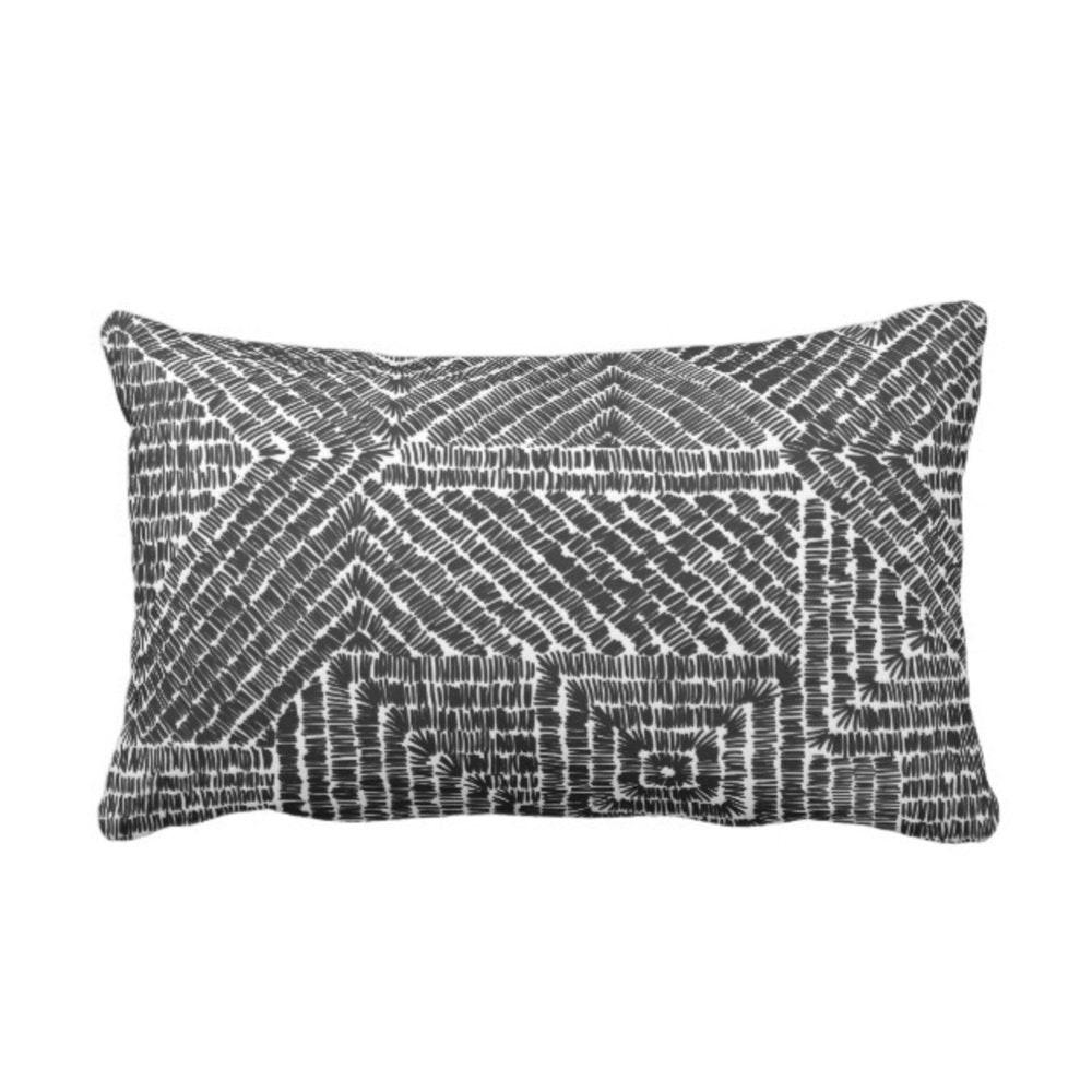 OUTDOOR Diamond Geo Throw Pillow or Cover Dusty Pink Geometric/Batik/Geo/Tribal Print/Pattern Rosewood 14 x 20 Lumbar Pillows/Covers