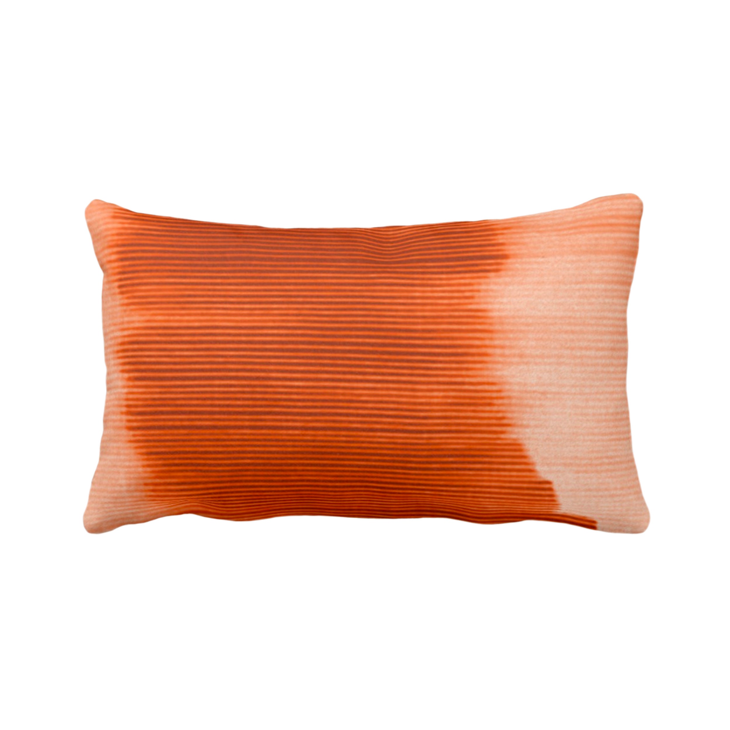 Outdoor Copper Ombre Stripe Throw Pillow Cover 14 X 20 Lumbar