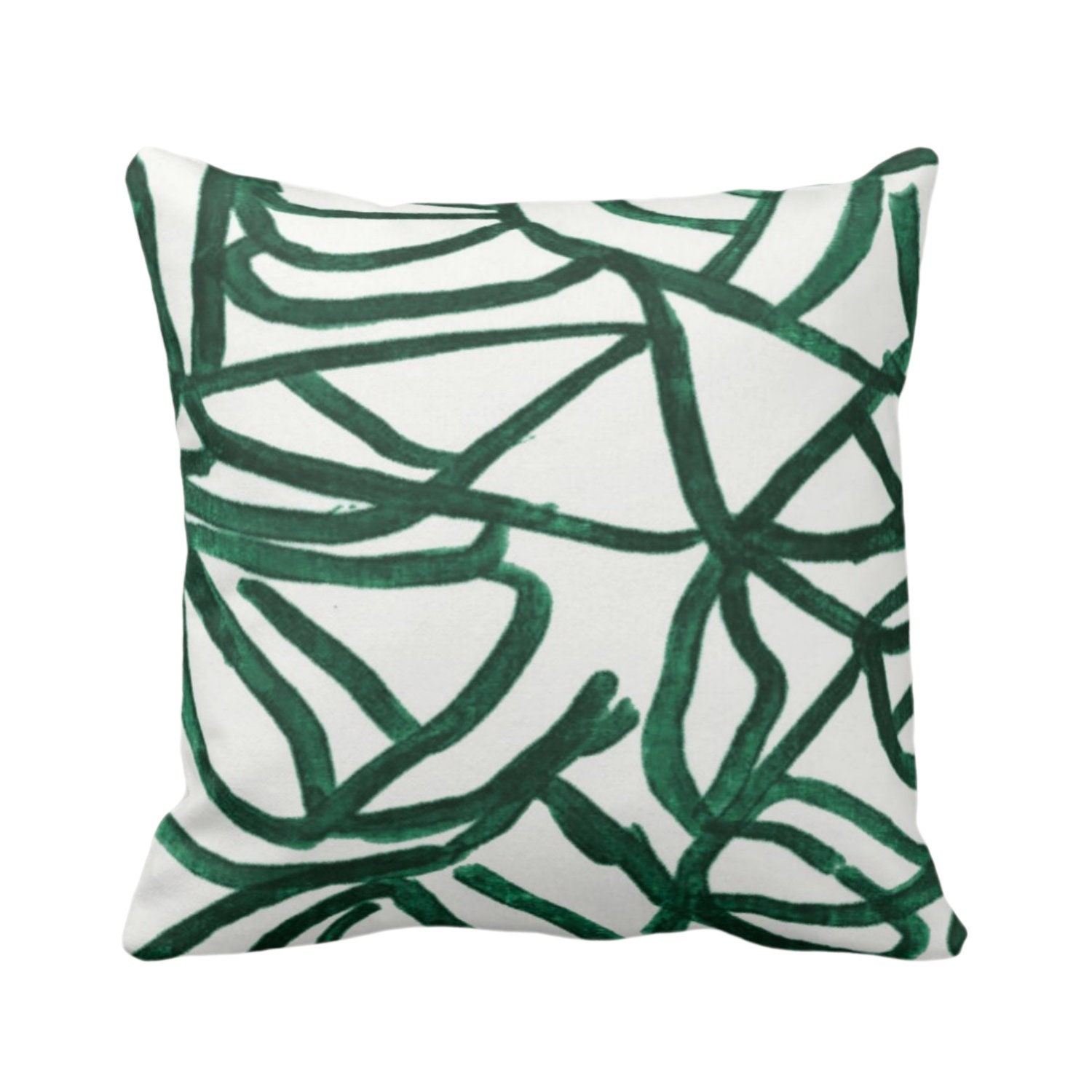 OUTDOOR Abstract Throw Pillow or Cover, White/Balsam 16, 18, 20 Sq