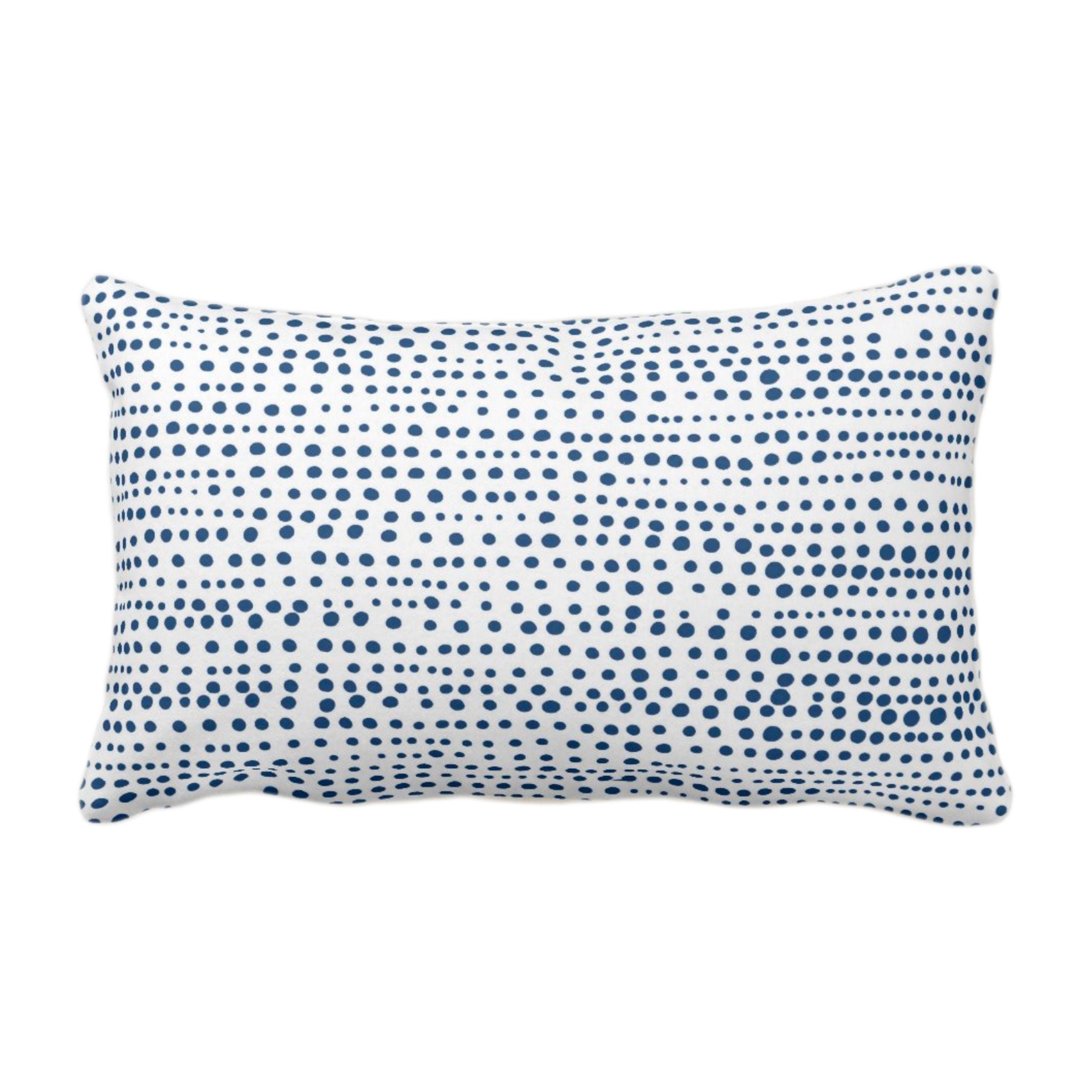 OUTDOOR Dot Line Throw Pillow or Cover, Navy Blue/White Print 14 x 20 Lumbar Pillows/Covers, Dots/Lines/Geometric/Modern/Farmhouse/Minimal OUTDOOR Dot Line Throw Pillow or Cover, Navy Blue/White Print 14 x 20 Lumbar Pillows/Covers, Dots/Lines/Geometric/Modern/Farmhouse/Minimal