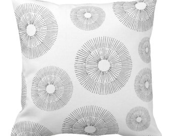 Sand/Off-White 14 20 or 26 Sq Pillows or Covers 18 16 Sea Urchin Throw Pillow or Cover Beige/Tan Modern/Starburst/Geometric Print