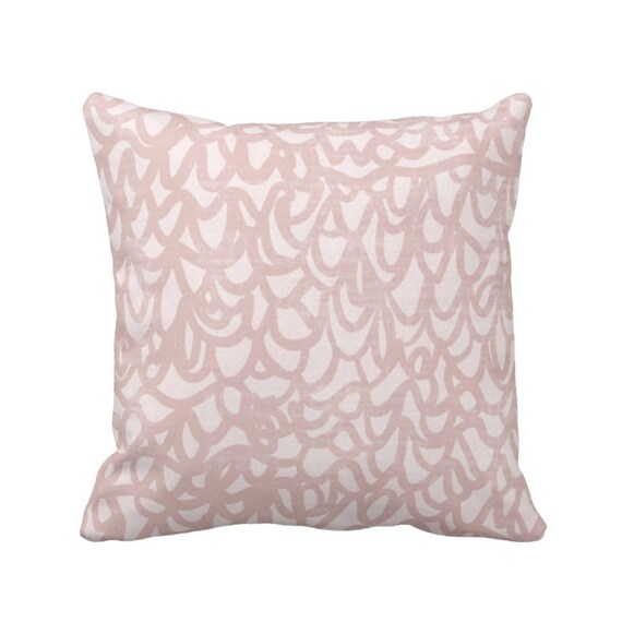 Scribble Lace Throw Pillow Or Cover Dusty Blush 16 18 20 Or Etsy