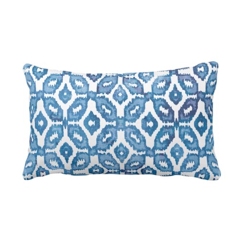 Watercolor Print Throw Pillow or Cover Dusty Blue/white 16 Etsy