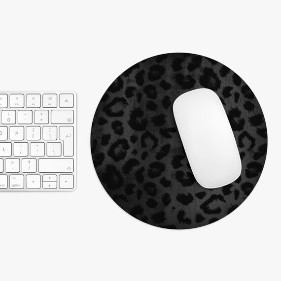 Leoparden Mauspad Rund 22 Cm – Rutschfest, Abwischbar, Tierprint Für Büro & Gaming