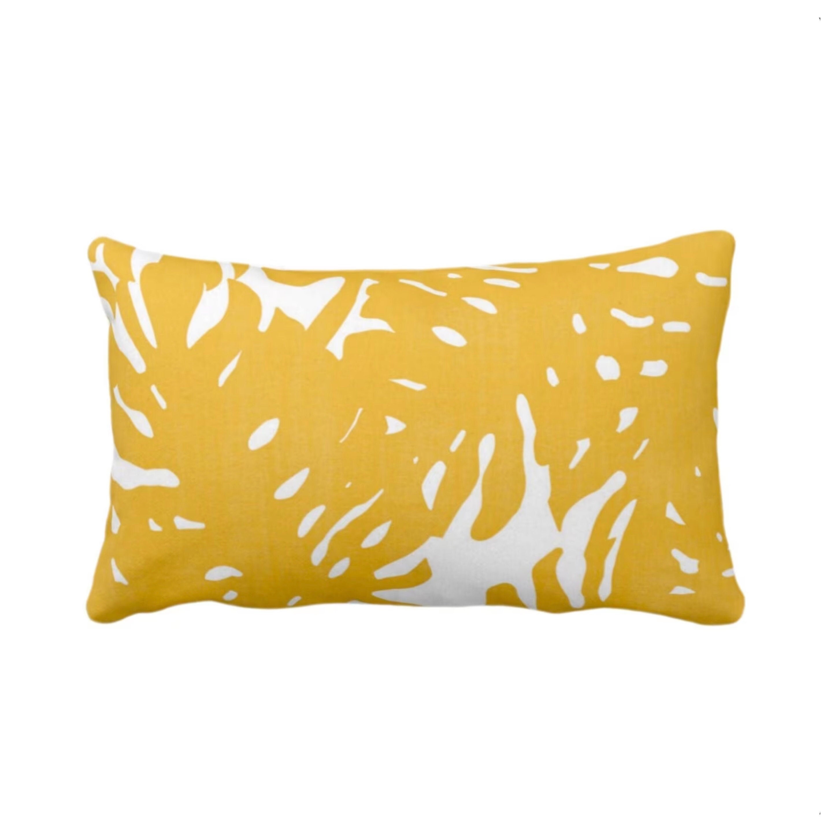 Bright yellow outdoor pillows sale