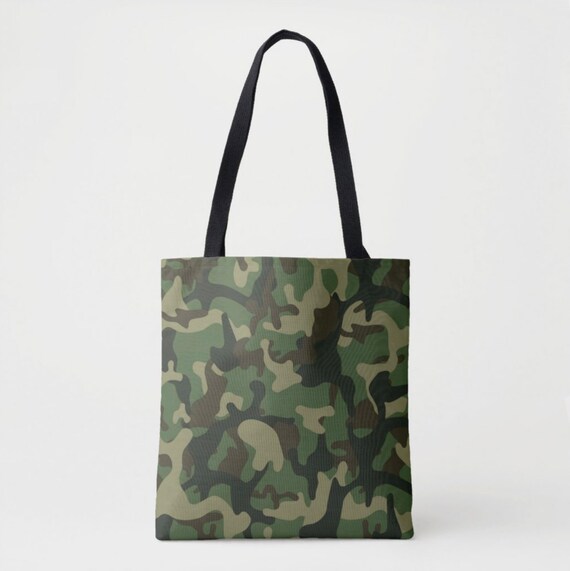 Designer camo tote bag hotsell