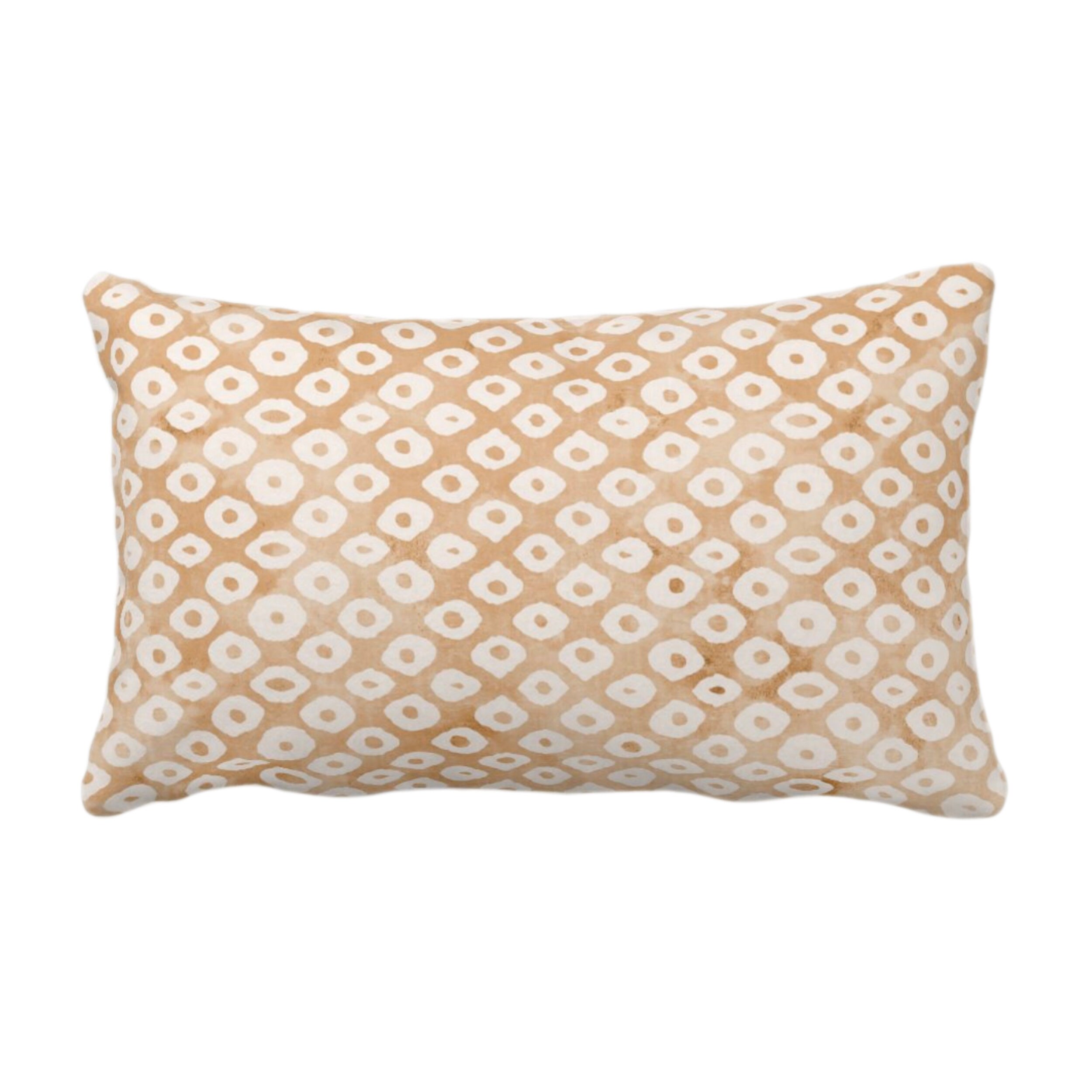 OUTDOOR Batik Diamond Throw Pillow or Cover, Spice Orange 14 x 20