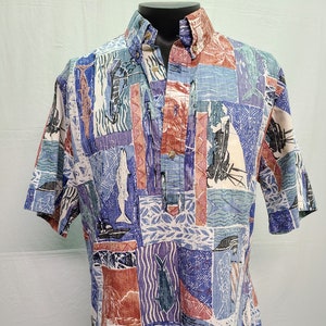 Vintage Kahala Aloha Shirt -- 100% Cotton -- Size  Large