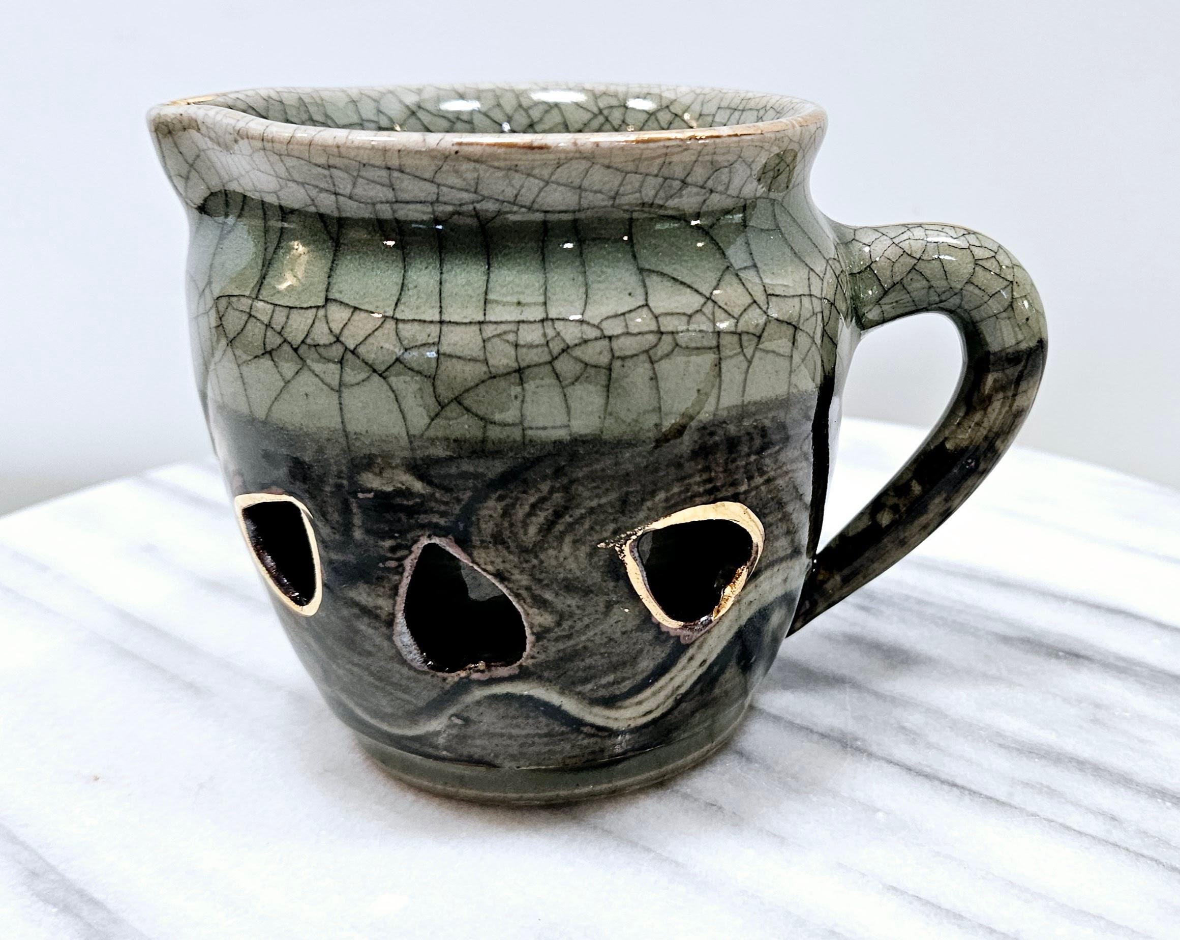 Somayaki  Pottery Creamer, Soma Ware Double Wall Crackle Glaze Creamer, Japan Somayaki  Small Pitcher, Hand Made Pottery Creamer,