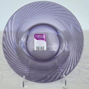 Vintage Pyrex Festiva Swirl Amethyst Pasta Schüssel, große Glasschüssel, Corelle Coordinates Servierschüssel, Pyrex USA,