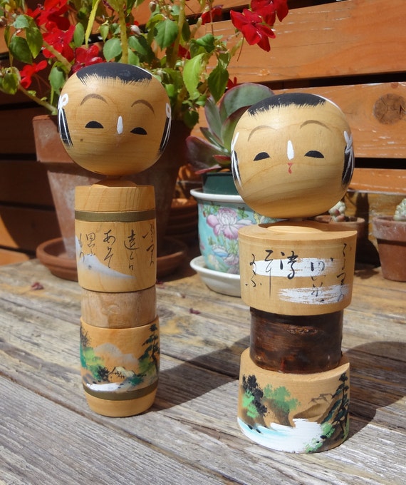 kokeshi dolls etsy
