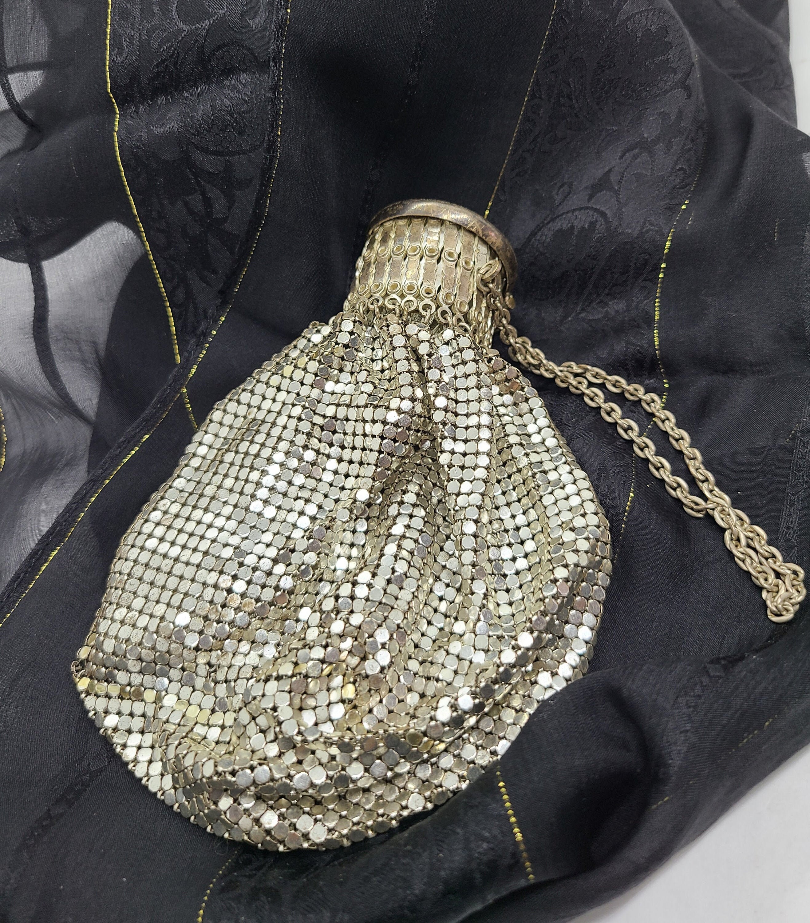 Vintage 1920s Beaded Silver Flapper Bag – Ada's Attic Vintage